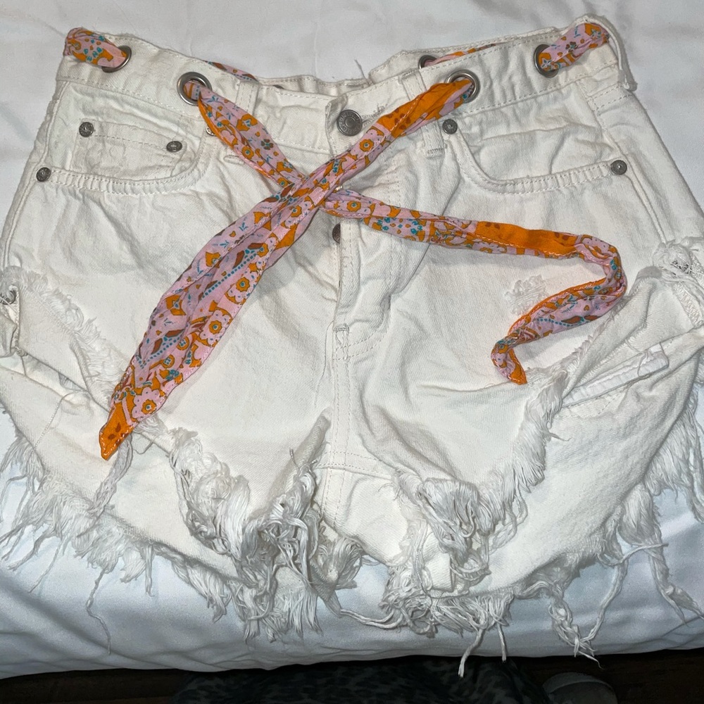 Free people denim shorts
